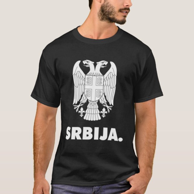 Serbien Flagge Nejic Grb Serbischer Patriot Balkan T-Shirt (Vorderseite)