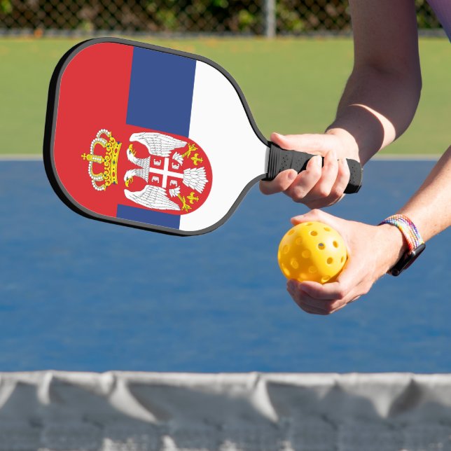 Serbien-Flagge Pickleball Schläger (InSitu)