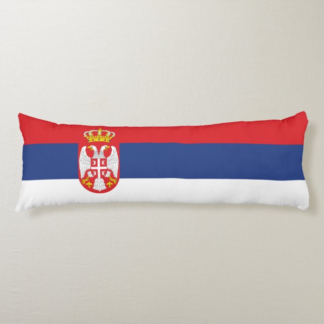 Serbien-Flagge Seitenschläferkissen (Vorderseite)