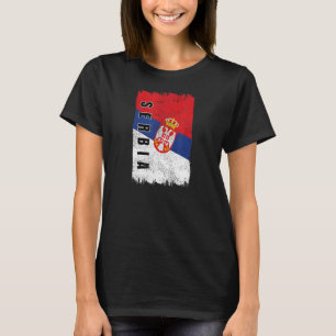 Serbien Flagge Srbija Jugoslawien Belgrad T-Shirt