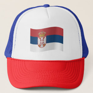Serbien-Flagge Truckerkappe
