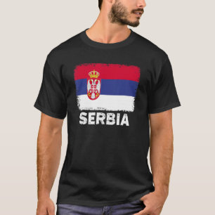 Serbien Flaggen unterstützen serbische Volksfrauen T-Shirt