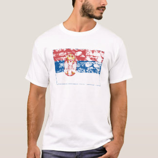 Serbien-Flaggen-Welt T-Shirt
