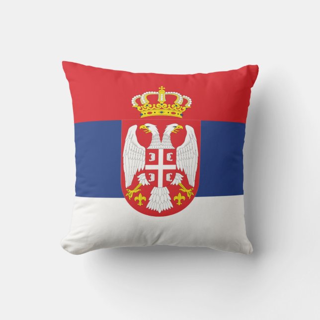 Serbien-Flaggenkissen Kissen (Vorderseite)
