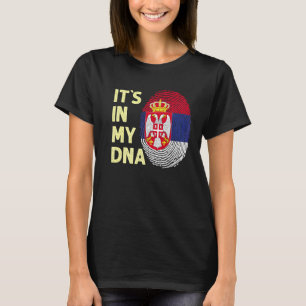 Serbien in meinem DNA-serbischen Flaggenteam serb T-Shirt