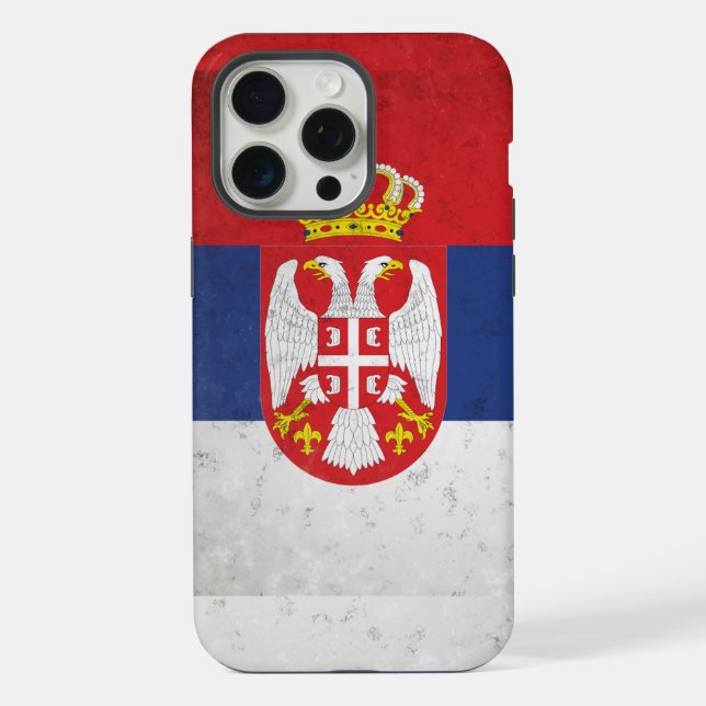 Serbien iPhone 15 Pro Max Hülle (Rückseite)