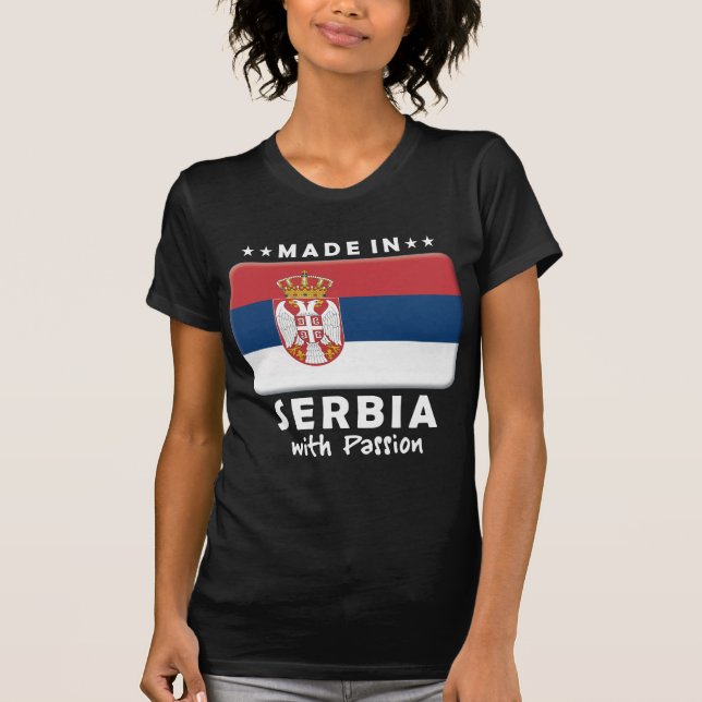 Serbien-Leidenschaft W T-Shirt (Vorderseite)