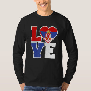 Serbien Liebe Serbe Jersey Jebiga Brate Serbas T-Shirt
