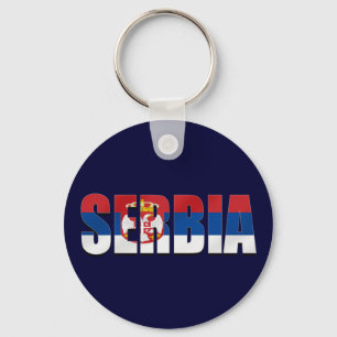 Serbien-Logoflagge Srbija Logo für Fußballanhän Schlüsselanhänger