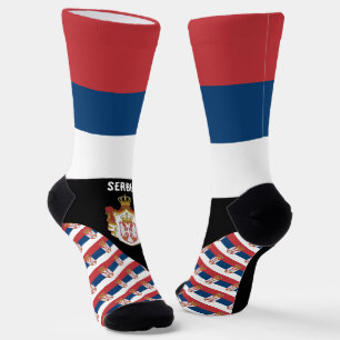 Serbien, Mode, serbische Flagge, patriotisch Socken