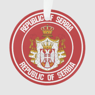 Serbien-RundEmblem Ornament