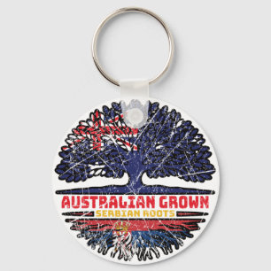 Serbien Serbische Australische Australien Tree Roo Schlüsselanhänger