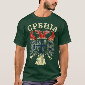Serbien Srbija Serbischer Adler T-Shirt
