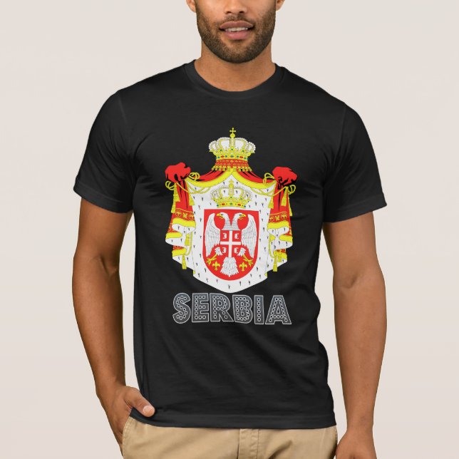 Serbien-Wappen T-Shirt (Vorderseite)
