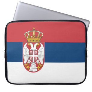 Serbienflagge Laptopschutzhülle