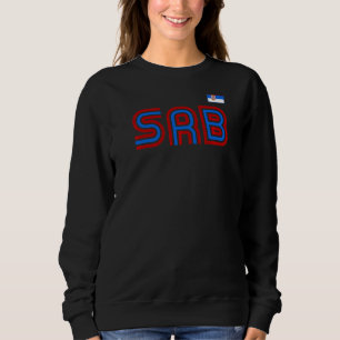Serbiens Flaggenrückreise Internationales Land Ser Sweatshirt
