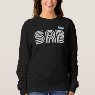 Serbiens Flaggenrückreise Internationales Land Ser Sweatshirt