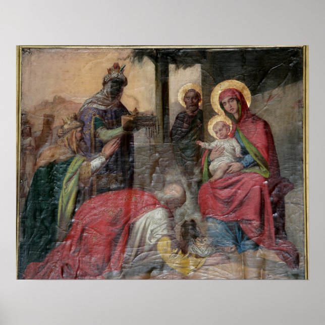 Serbisch-orthodoxe Ikonographie in der Kirche von  Poster (Vorne)