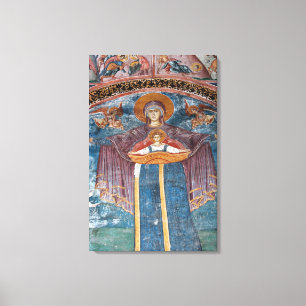 serbisch-orthodoxe Kirche und UNESCO-Standort, Leinwanddruck