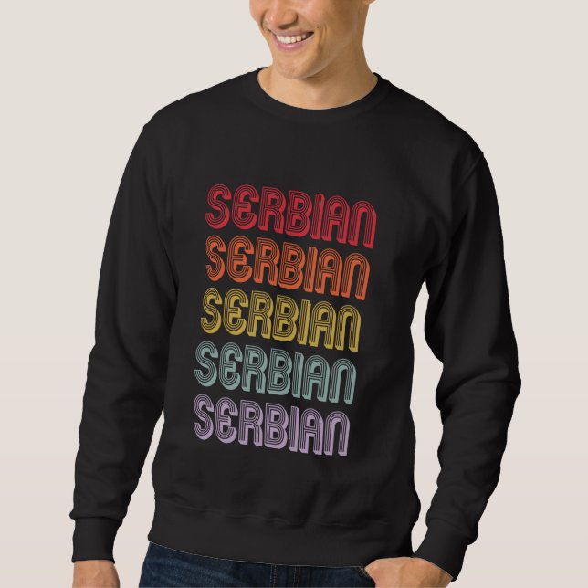 Serbisch Sweatshirt (Vorderseite)