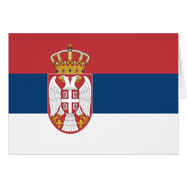 Serbische Flagge (Vorderseite (Horizontal))