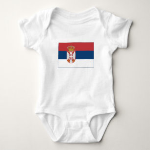 Serbische Flagge Baby Strampler