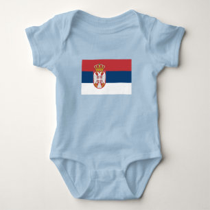 Serbische Flagge Baby Strampler