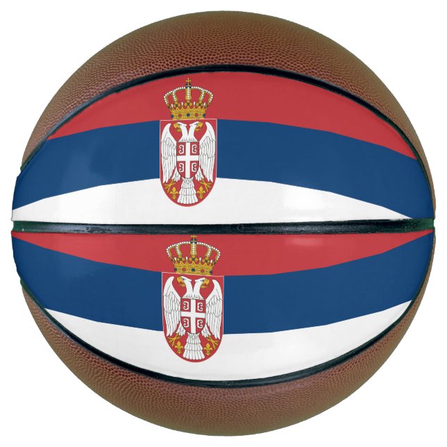 Serbische Flagge Basketball (Vorderseite)
