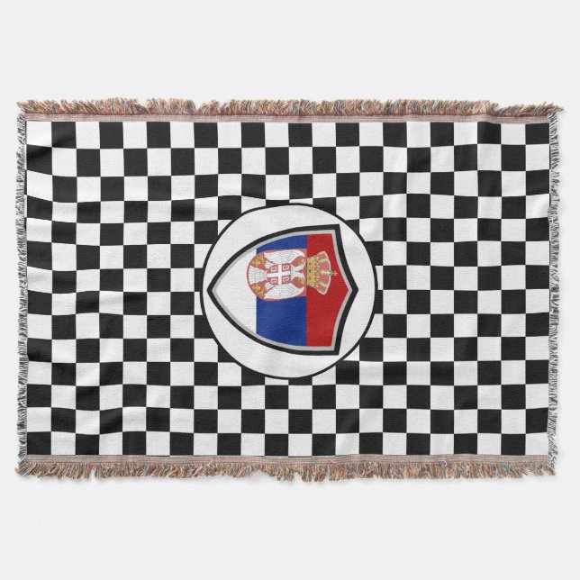 Serbische Flagge Decke (Vorderseite)
