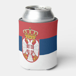 Serbische Flagge Dosenkühler
