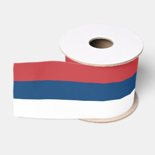 Serbische Flagge Farben Band, Tricolor, Serbien Ripsband