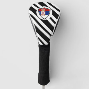 Serbische Flagge Golf Headcover