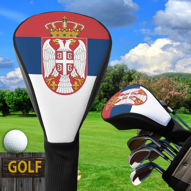 Serbische Flagge & Golf Serbiens Sport Covers /Clu Headcover (Von Creator hochgeladen)