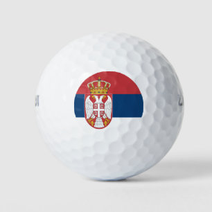 Serbische Flagge Golfball