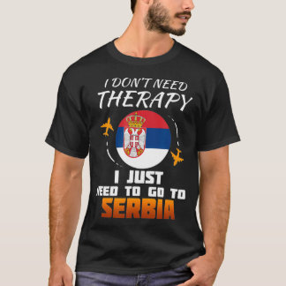 Serbische Flagge I Serbien Flagge I Urlaub Serbien T-Shirt