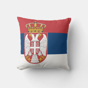 Serbische Flagge Kissen