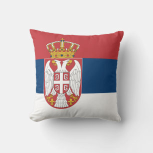Serbische Flagge Kissen
