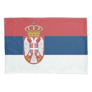 Serbische Flagge Kissenbezug