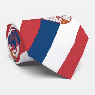 Serbische Flagge Krawatte