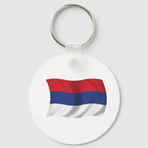 Serbische Flagge Schlüsselanhänger