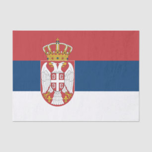 Serbische Flagge Seidenpapier