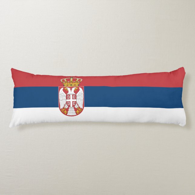 Serbische Flagge Seitenschläferkissen (Vorderseite)
