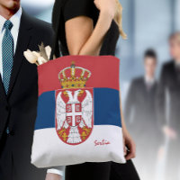 Serbische Flagge & Serbiens Mode/Sportfans