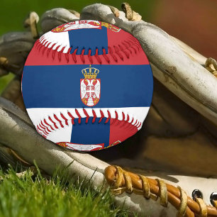 Serbische Flagge & Serbiens Sport / Baseball Balls