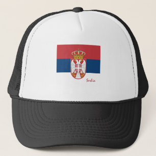 serbische Flagge & Serbiens Urlaub /Sportfans Truckerkappe