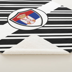Serbische Flagge Sherpadecke