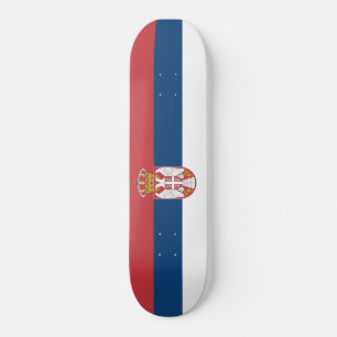 Serbische Flagge Skateboard