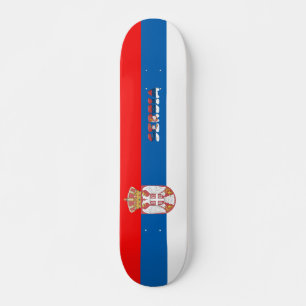 Serbische Flagge Skateboard