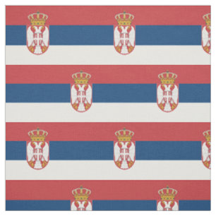 Serbische Flagge Stoff