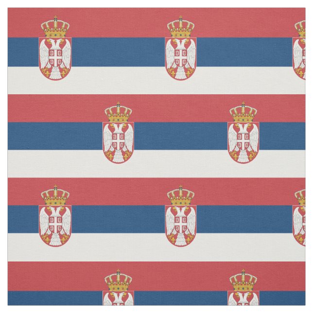 Serbische Flagge Stoff (Muster)